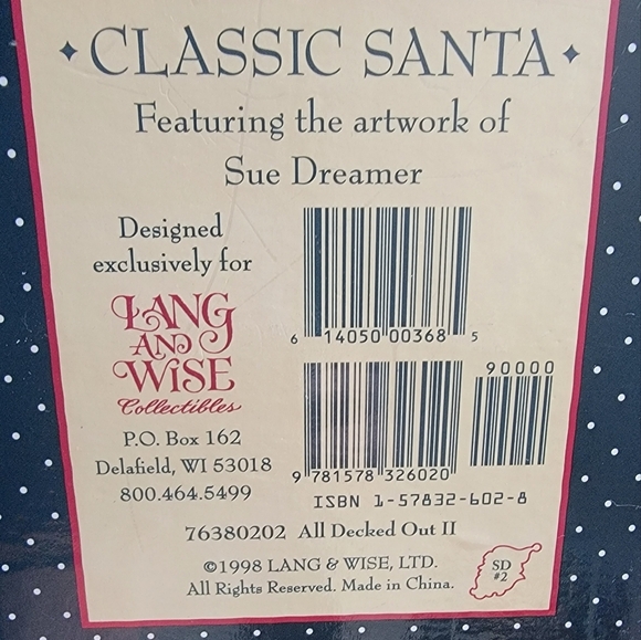 LANG & WISE COLLECTABLES Snowman figure w/ animals. NWT - Picture 3 of 6